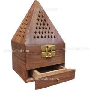 بخور سوز چوبی بزرگ کشو دار