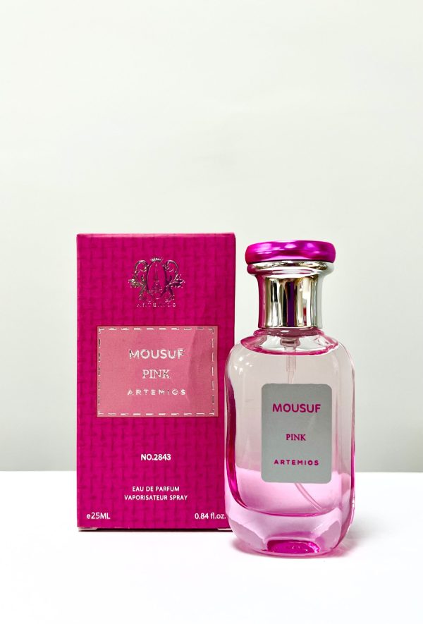ادکلن موصوف صورتی شرکت آرتمیوس مدل pink حجم 25 میل | ARTEMIOS MOUSUF pink